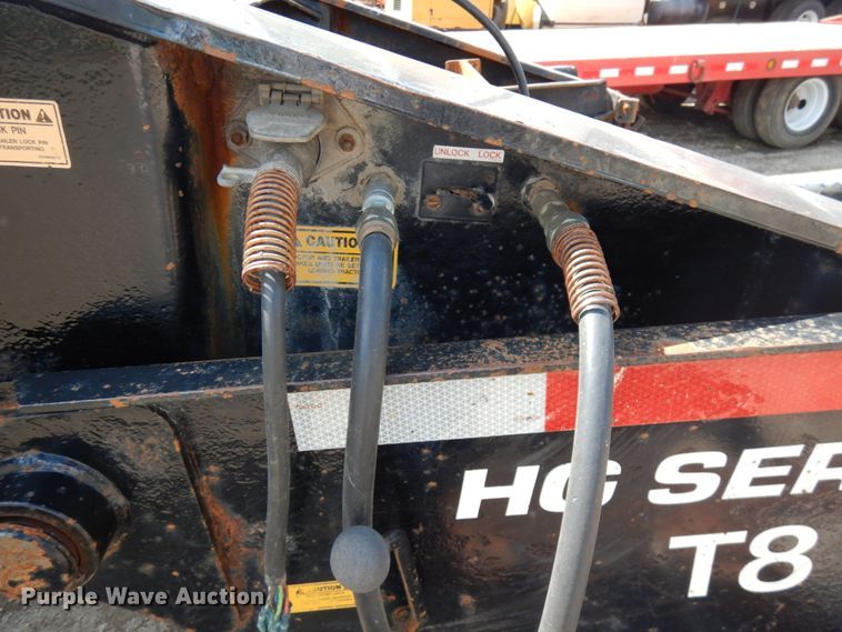 image for item KK9049 1999 Trail King HG Series T8  lowboy equipment trailer