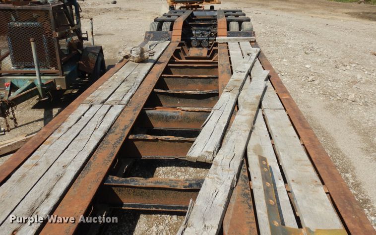 image for item KK9049 1999 Trail King HG Series T8  lowboy equipment trailer