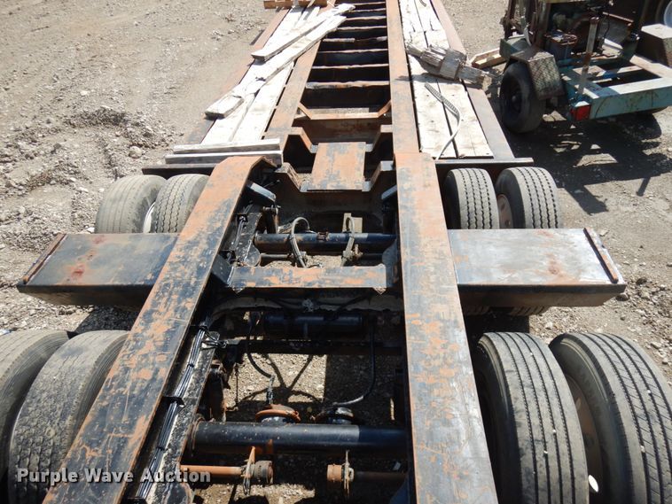 image for item KK9049 1999 Trail King HG Series T8  lowboy equipment trailer