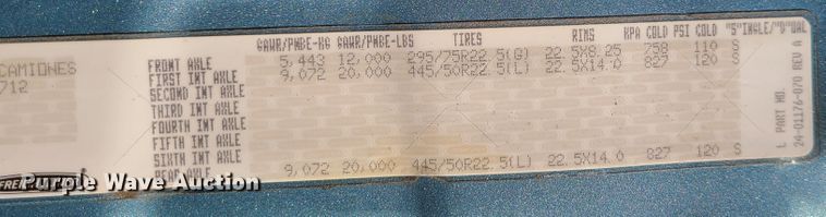 image for item L1253 2011 Freightliner Cascadia 125  semi truck