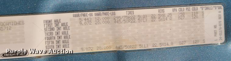 image for item L1253 2011 Freightliner Cascadia 125  semi truck