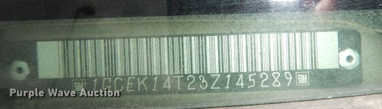 image for item DG0881 2003 Chevrolet Silverado 1500  pickup truck cab and chassis