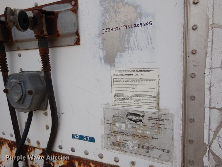 image for item DM5144 1994 Wabash  dry van trailer