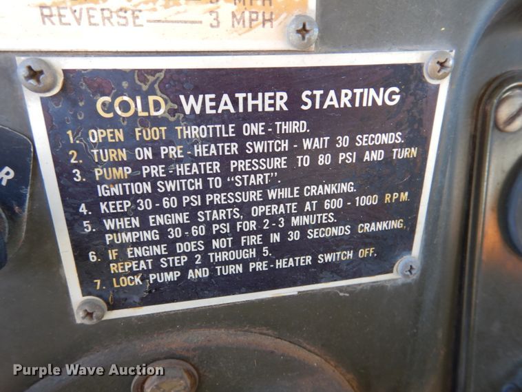 image for item DM6467 1969 Am General M810  brush fire truck