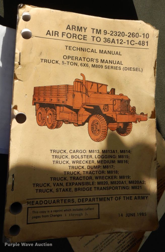 image for item DM6467 1969 Am General M810  brush fire truck