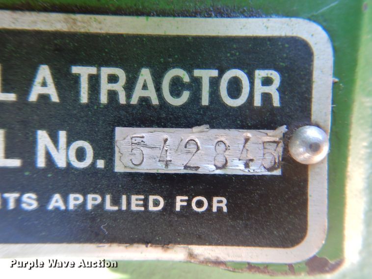 image for item EX9670 John Deere Model A  tractor