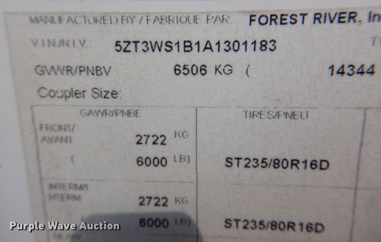 image for item EX9695 2010 Coachmen Wyoming Summit  camper