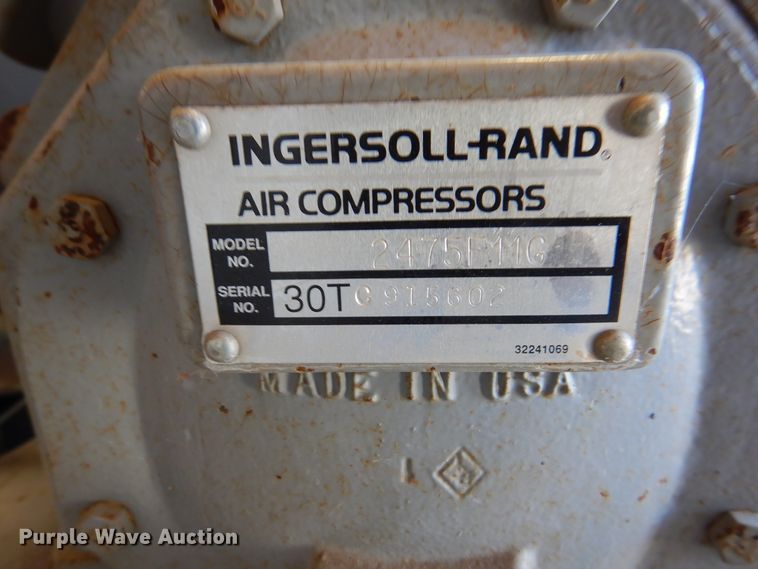 image for item EX9721 Ingersoll Rand T30  air compressor