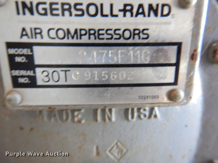 image for item EX9721 Ingersoll Rand T30  air compressor