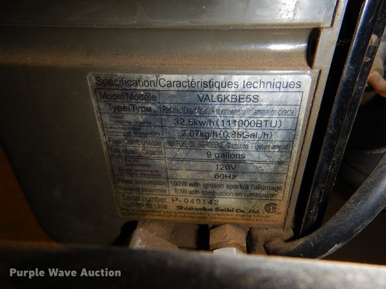 image for item EX9726 Val6 VAL6KBE5S heater