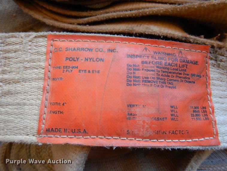 image for item EX9730 (8) 4"W lifting straps