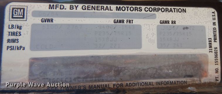 image for item HC9208 1984 Chevrolet C10  pickup truck