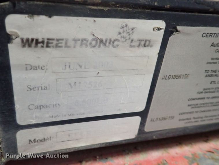 image for item IB9078 Wheeltronic AB-1425  platform lift