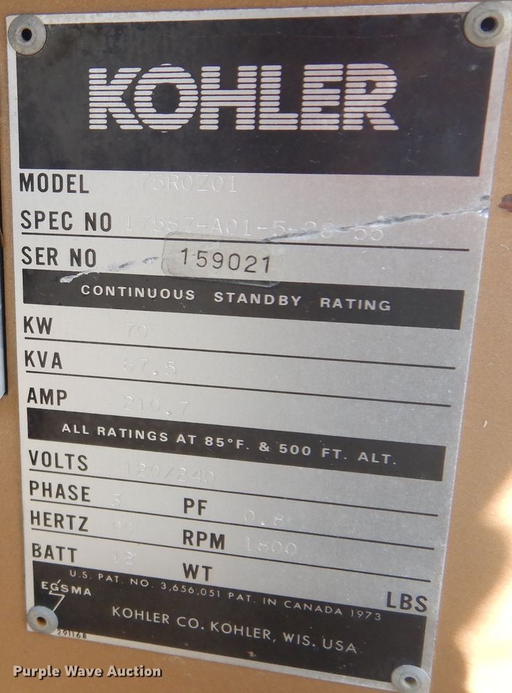 image for item IK9506 Kohler Fast Response  generator