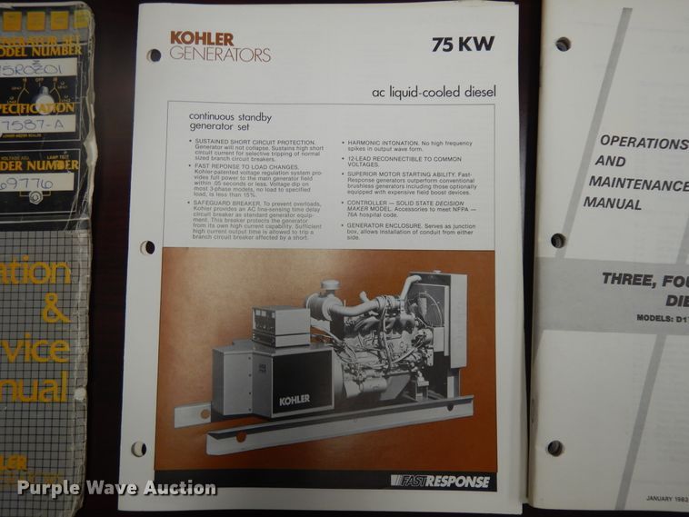 image for item IK9506 Kohler Fast Response  generator