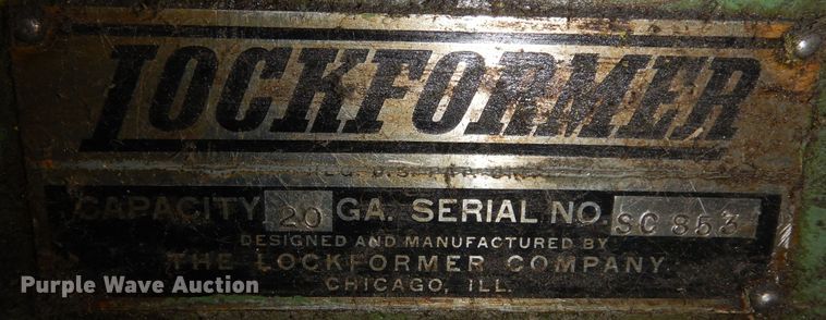 image for item IK9513 Lockformer roll former