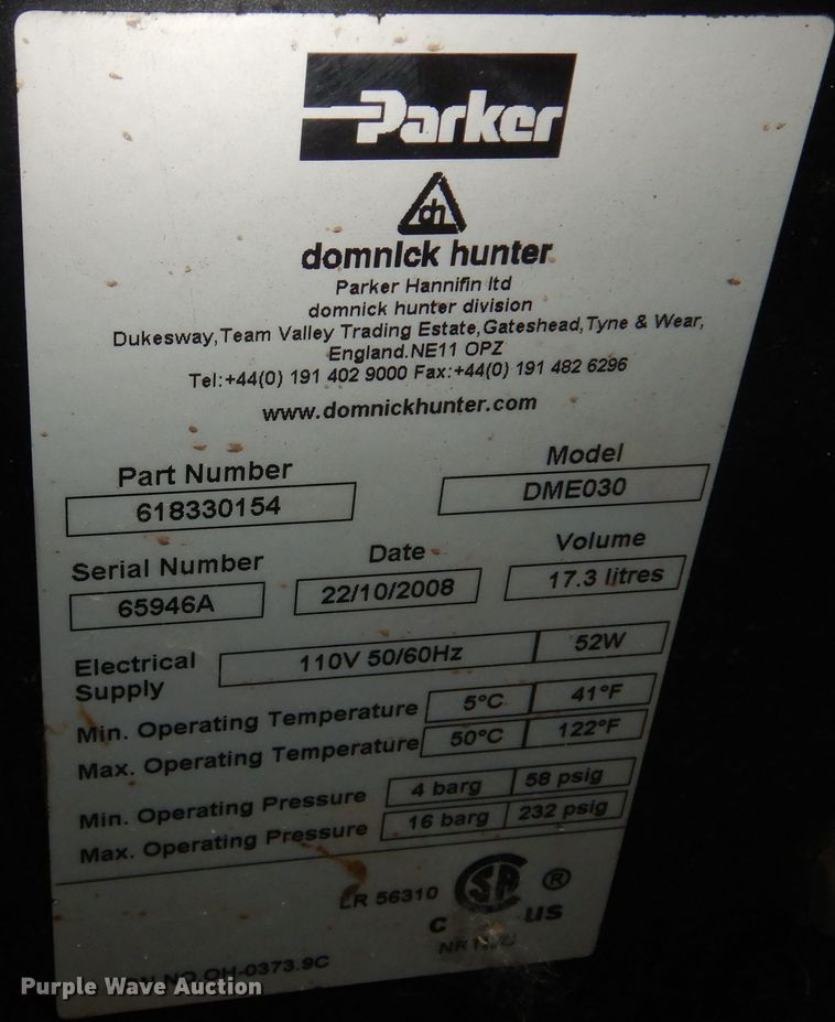image for item IK9518 Domnick Hunter compressed air dryer