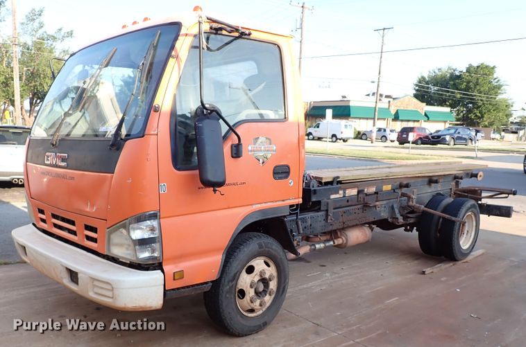 image for item IN9577 2007 GMC W3500  roll-off container truck