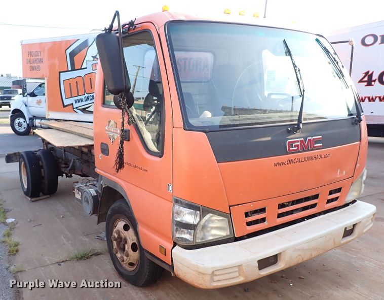 image for item IN9577 2007 GMC W3500  roll-off container truck