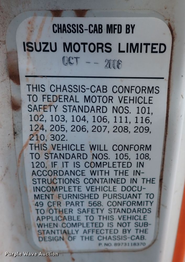 image for item IN9577 2007 GMC W3500  roll-off container truck