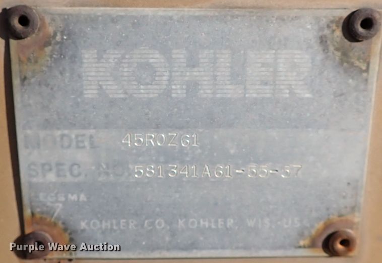 image for item IN9741 Kohler 45R0Z61  generator