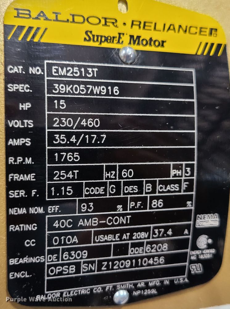 image for item JG9328 Quincy QRDT-15  air compressor