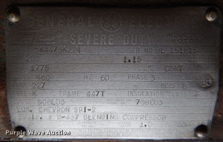 image for item JQ9342 General Electric 5K4475K224  electric motor