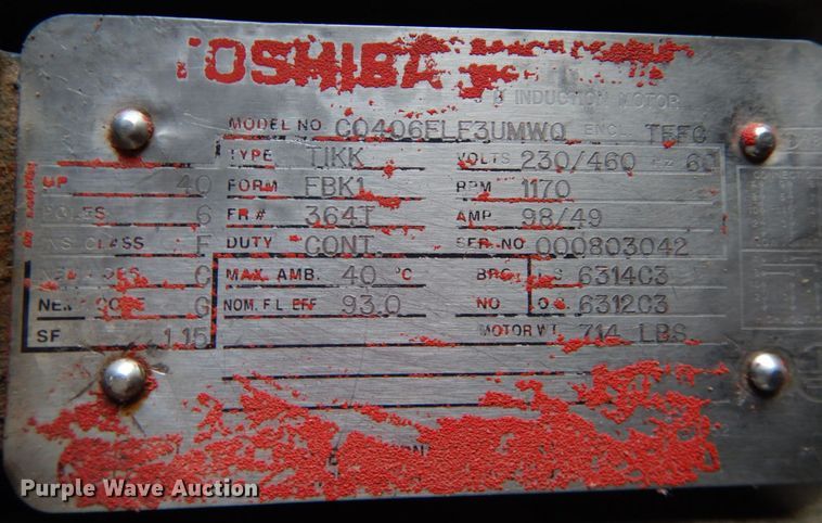 image for item JQ9344 Toshiba C0406FLF3UMWQ  electric motor