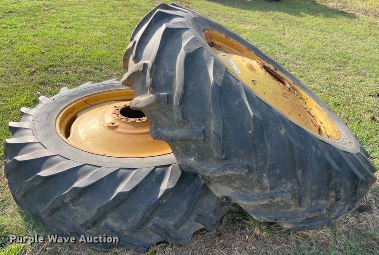 image for item JQ9507 (2) Power Mark 18.4-38 tires and wheels