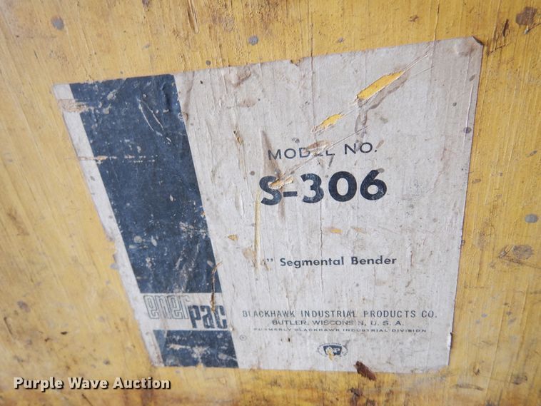 image for item JT9540 Enerpac S-306 pipe bender