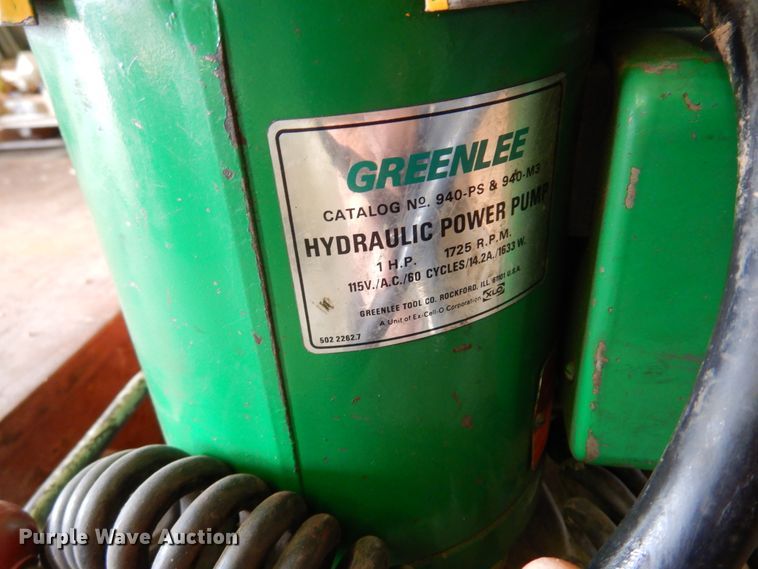 image for item JT9541 Greenlee 777 pipe bender
