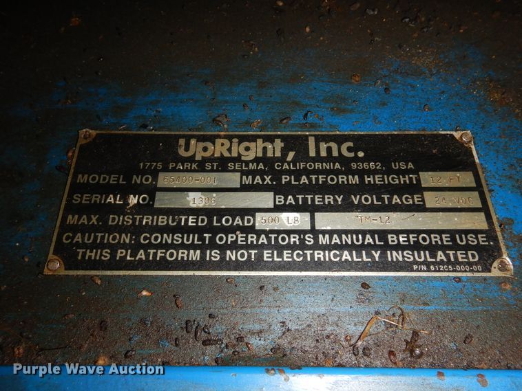 image for item JT9545 Upright 65400-001 vertical lift