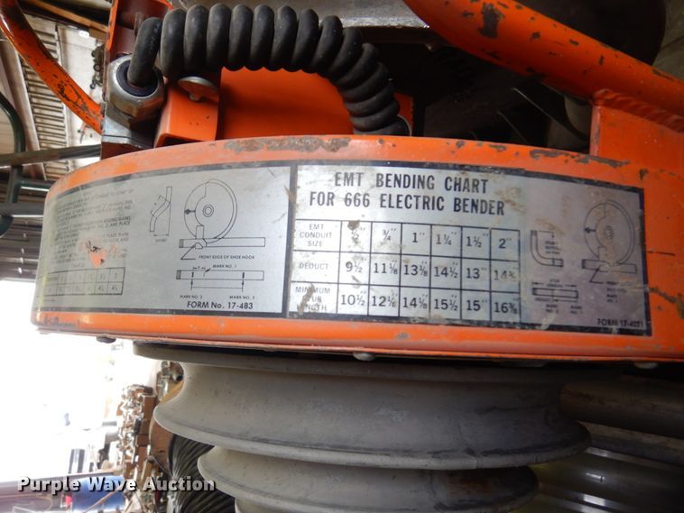 image for item JT9546 Ensley  pipe bender