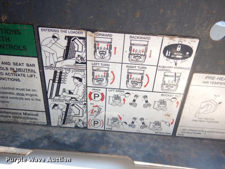 image for item KP9800 1998 Bobcat 863  skid steer loader