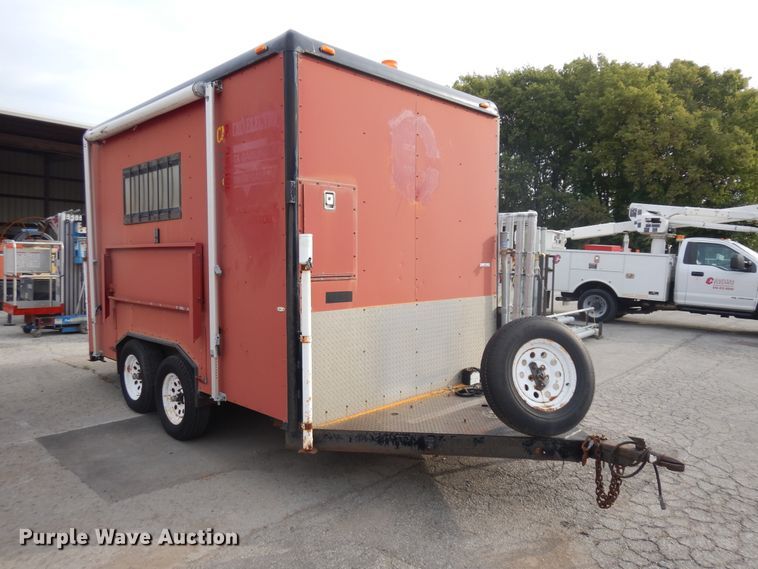 image for item KU9115 1999 Fiber  enclosed cargo trailer