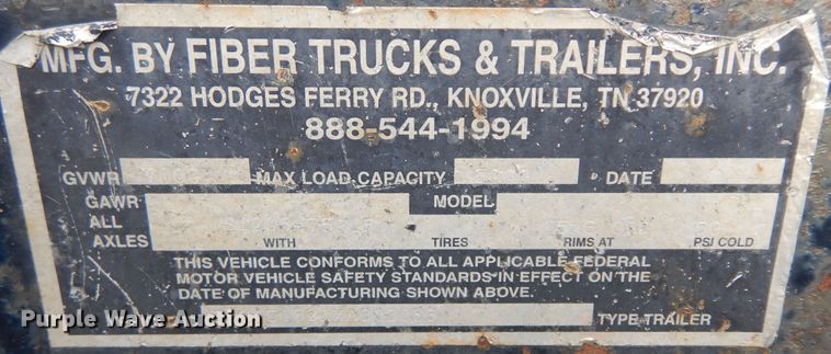 image for item KU9115 1999 Fiber  enclosed cargo trailer