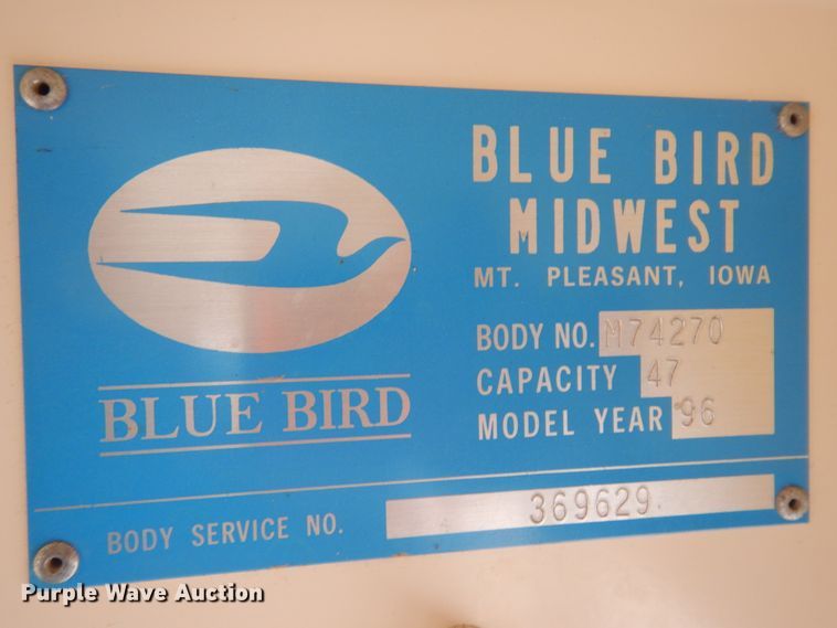 image for item KU9123 1995 Ford B800  bus