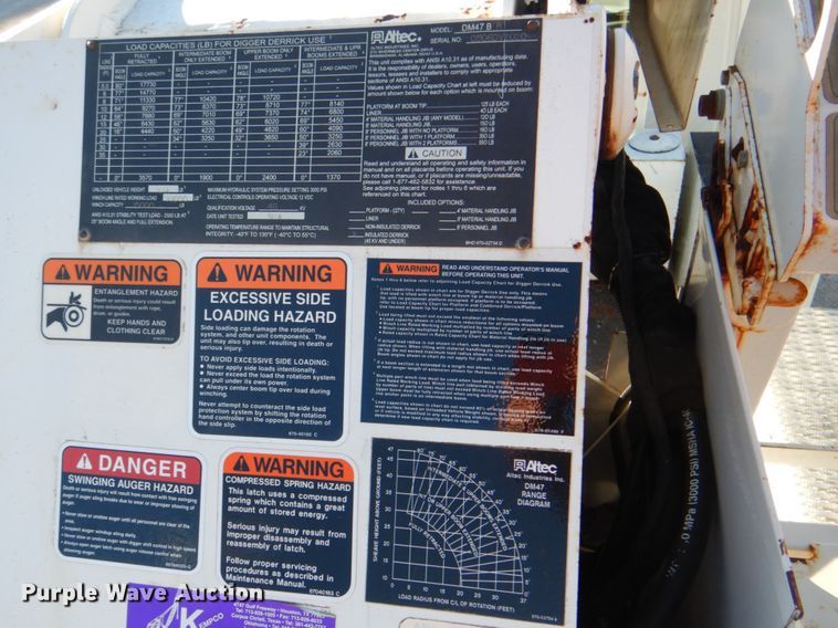 image for item DG1847 2007 International 4300  digger derrick truck