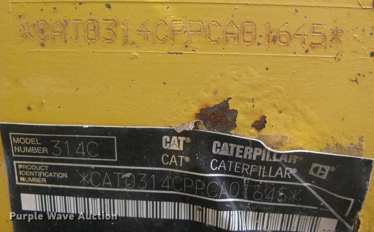 image for item DG5308 2007 Caterpillar 314C LCR  excavator