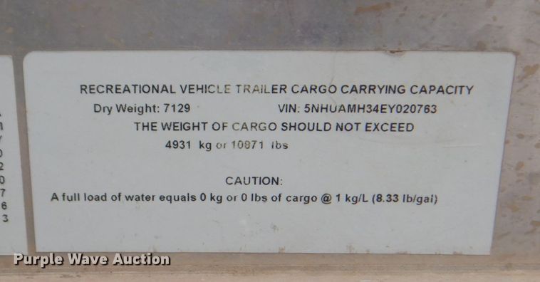 image for item DH7287 2014 Forest River  enclosed cargo trailer