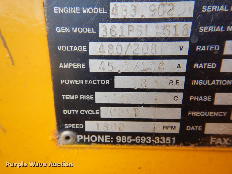 image for item DI5356 2004 Welch QPD30CM  generator