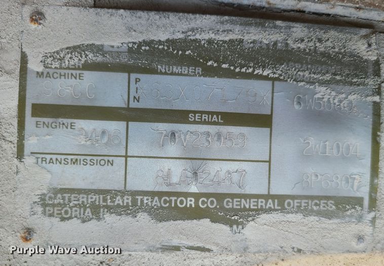 image for item DI6238 1986 Caterpillar 980C  wheel loader