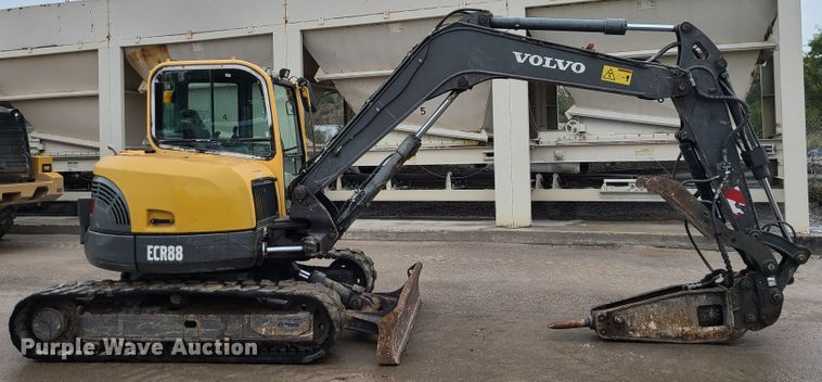 image for item DI6242 2012 Volvo ECR88  mini excavator