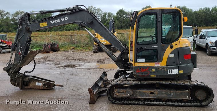 image for item DI6242 2012 Volvo ECR88  mini excavator
