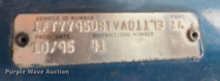 image for item DI6245 1996 Ford Aeromax L9000  dump truck