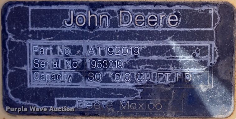 image for item DJ2246 John Deere AT192019 excavator bucket