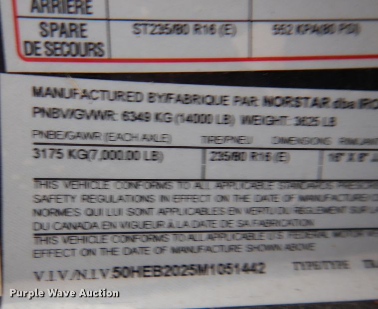 image for item DJ7406 2021 IronBull  equipment trailer