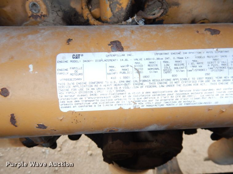 image for item DK2999 1996 Peterbilt 379  dump truck