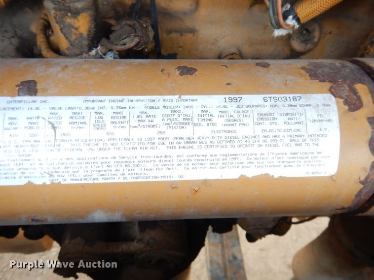 image for item DK2999 1996 Peterbilt 379  dump truck