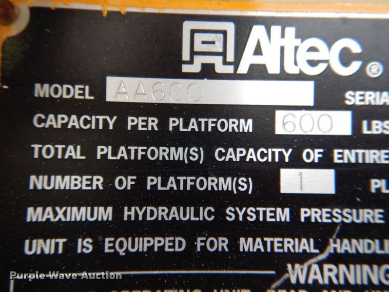 image for item DL0180 1994 International 4700  bucket truck